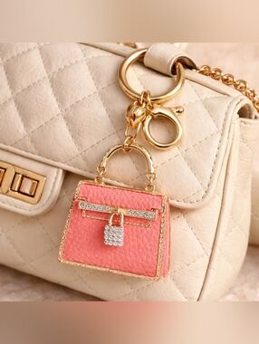 Leather Mini Tote NWT Bag Charm